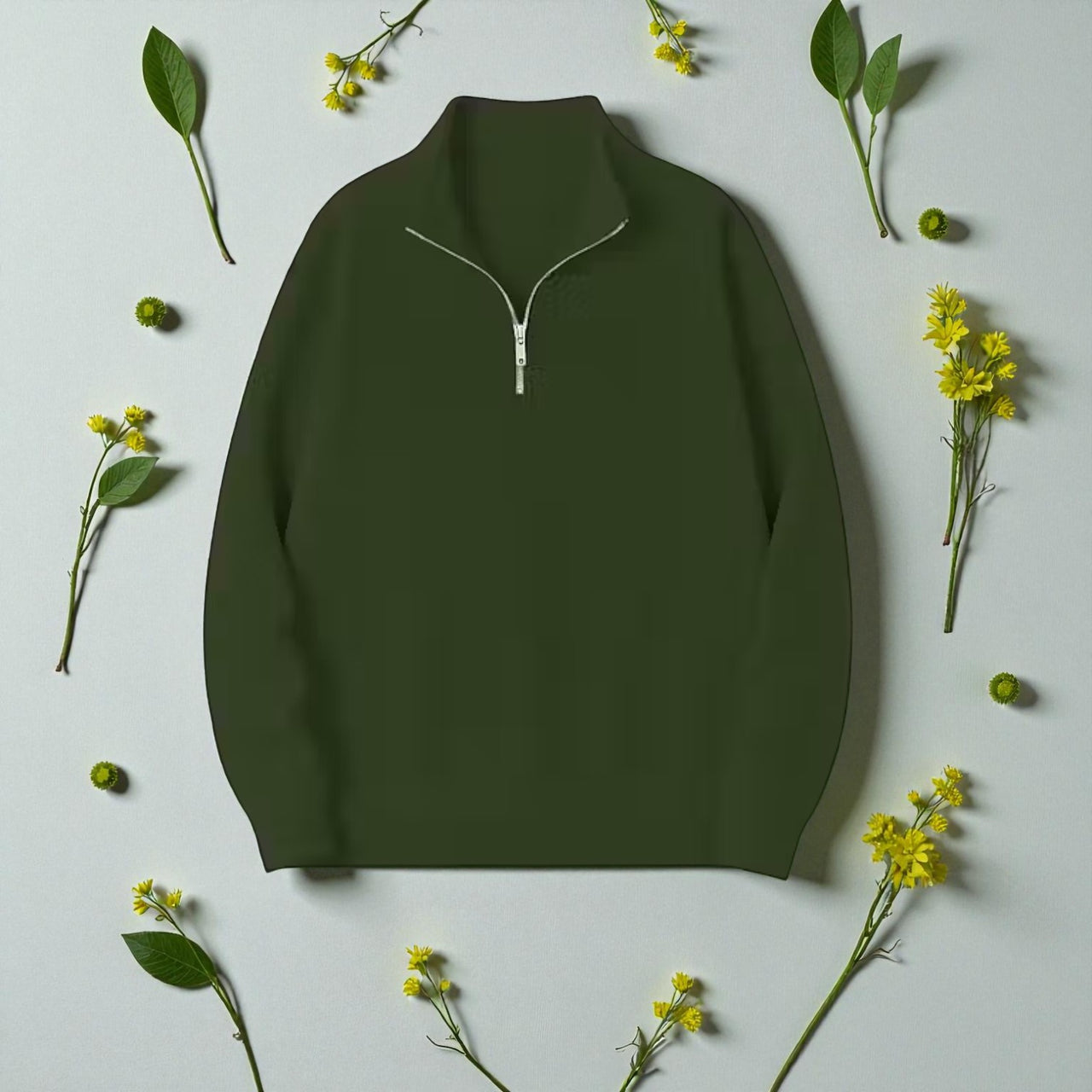 Half-Zip Cozy Fleece Sweatshirt – Unisex